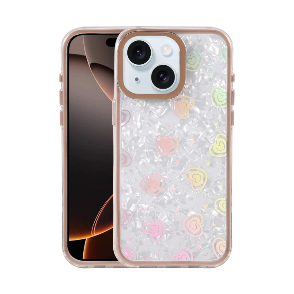 İphone 15 Lumi Desenli Kapak - Çöl Titanyum