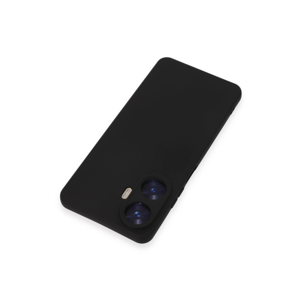 Realme C55 Kılıf Nano İçi Kadife Silikon - Siyah