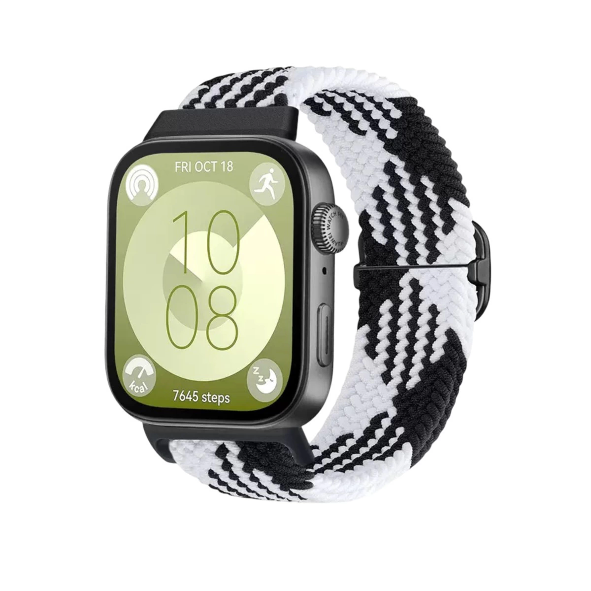Huawei Fit 4  Kordon - Siyah-beyaz