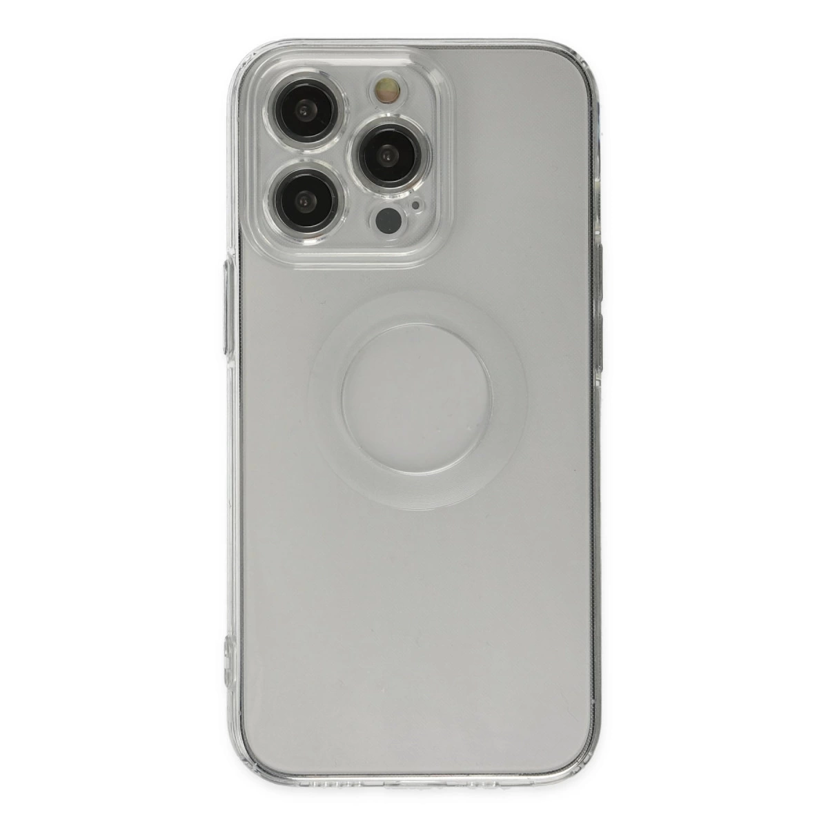 İphone 14 Pro Kılıf Santa Lens Silikon - Şeffaf