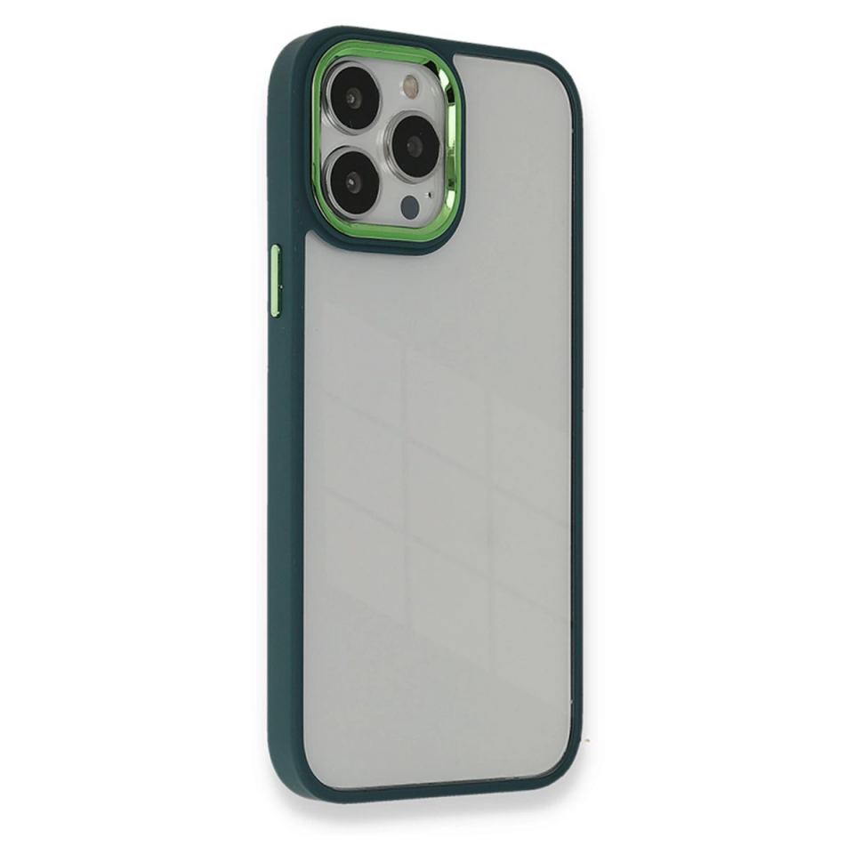 İphone 14 Pro Kılıf Dora Kapak - Haki Yeşil