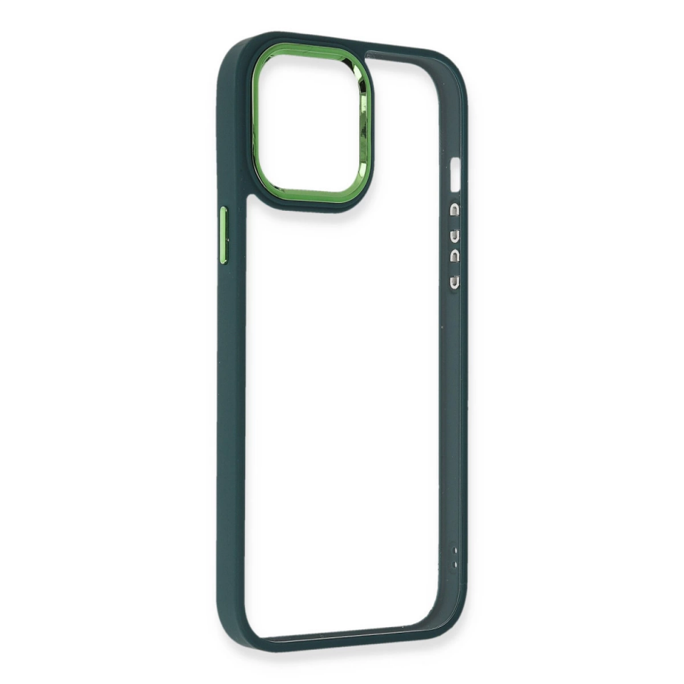 İphone 14 Pro Kılıf Dora Kapak - Haki Yeşil