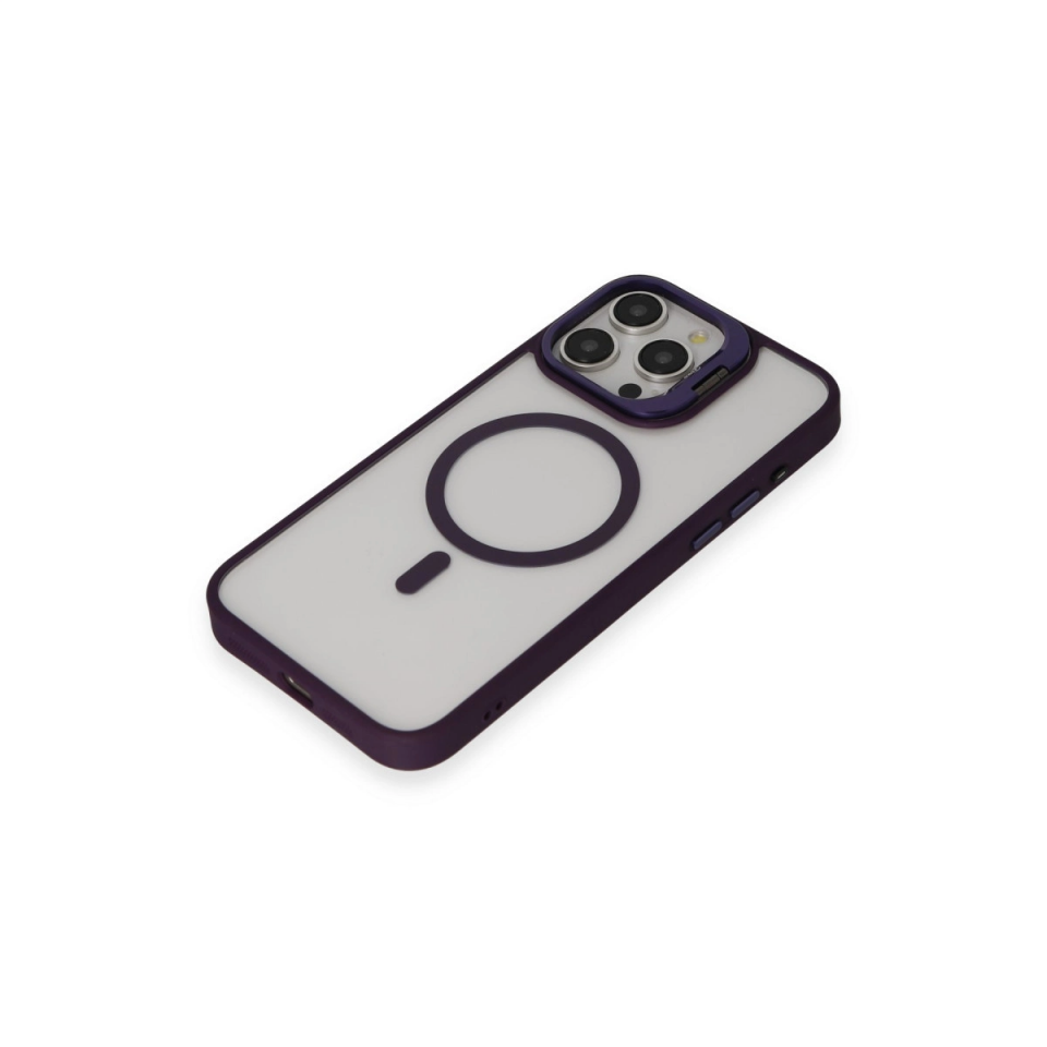 Joko İphone 14 Pro Kılıf Roblox Lens Magsafe Standlı Kapak - Derin Mor