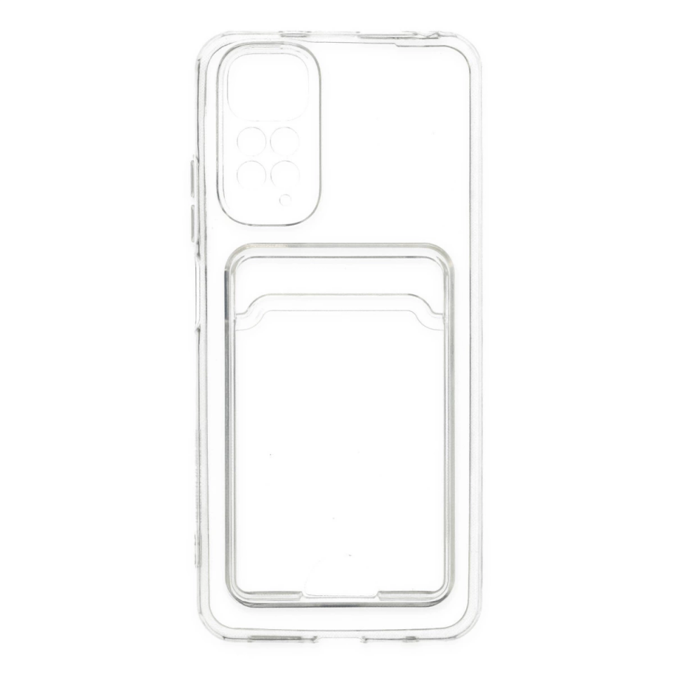 Xiaomi Redmi Note 11 Kılıf Kart Şeffaf Silikon - Şeffaf