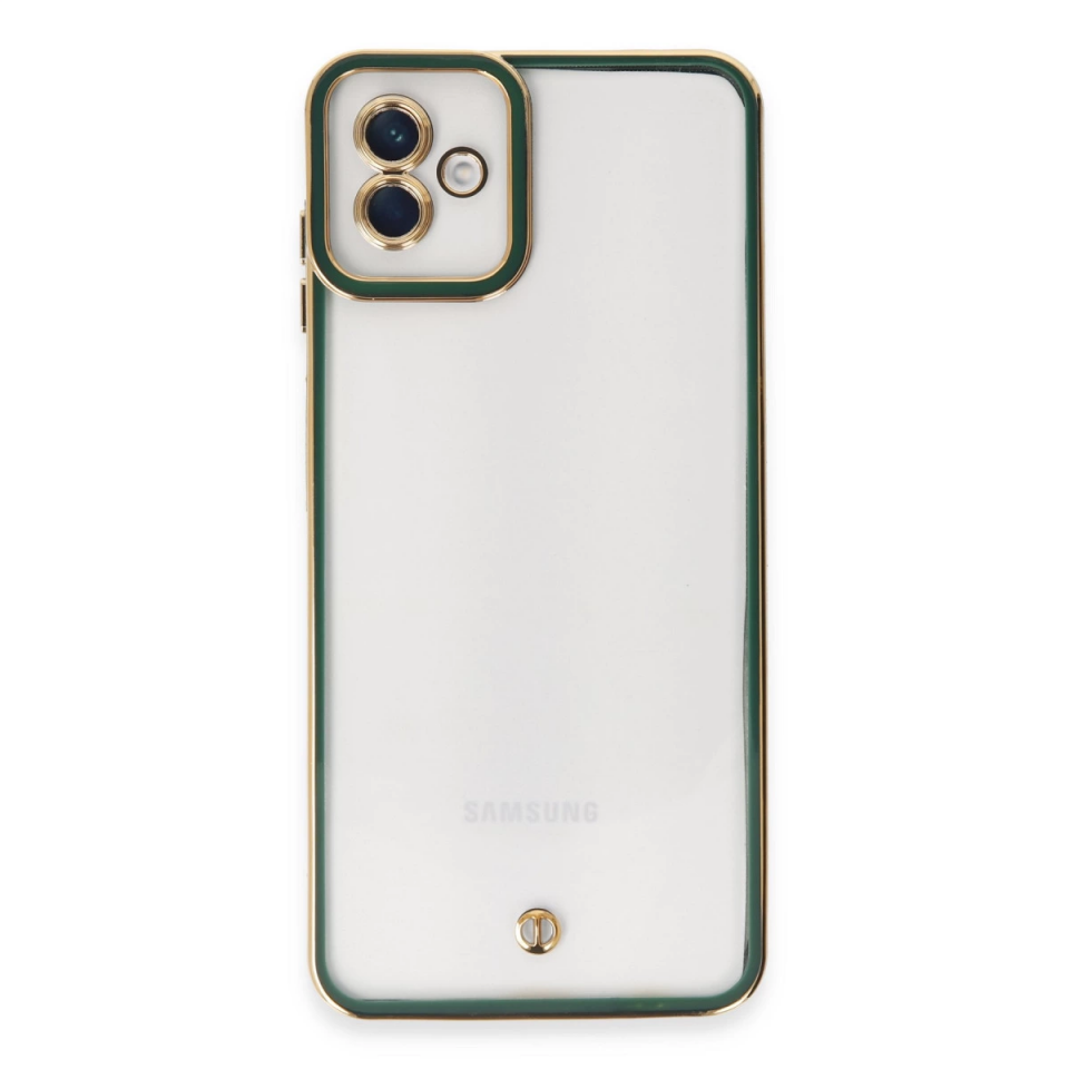 Samsung Galaxy A04 Kılıf Liva Lens Silikon - Yeşil