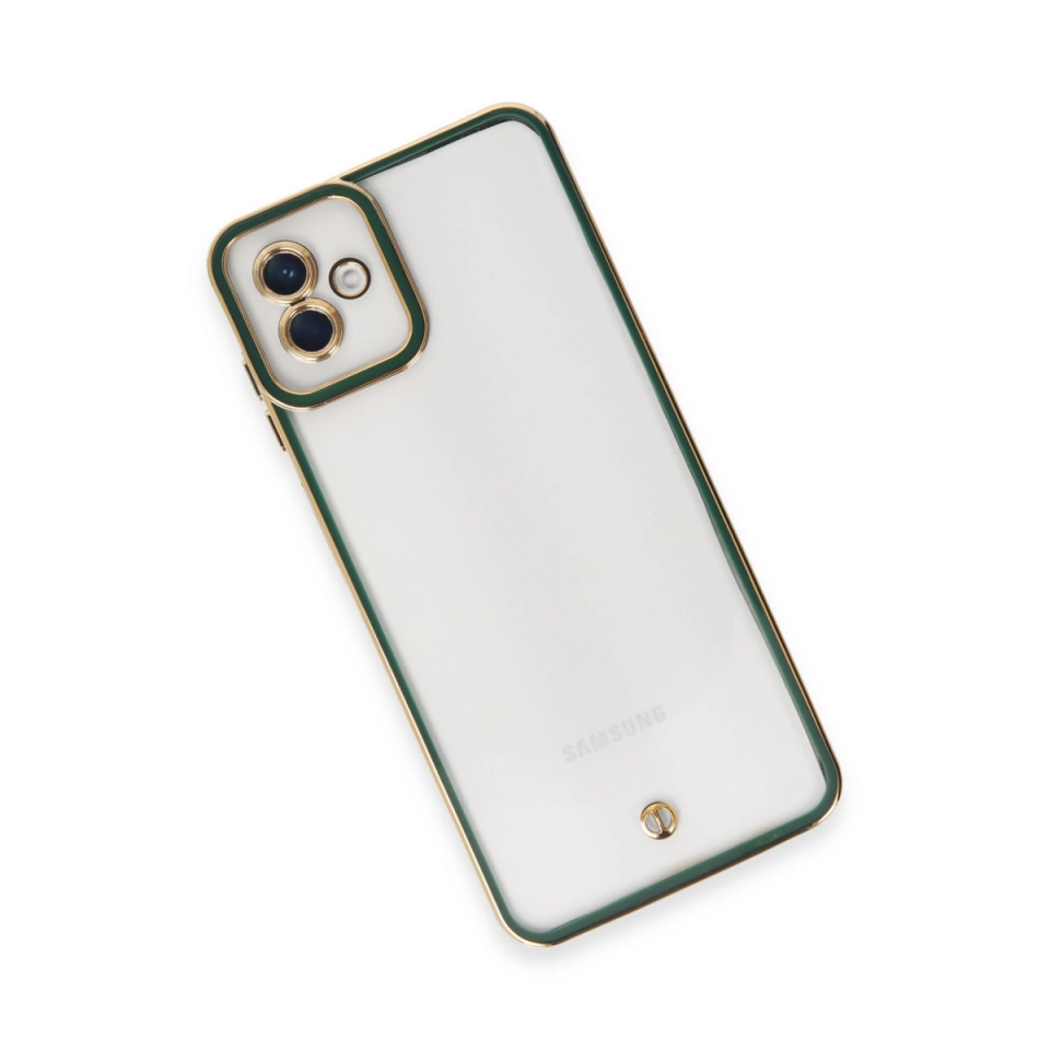 Samsung Galaxy A04 Kılıf Liva Lens Silikon - Yeşil
