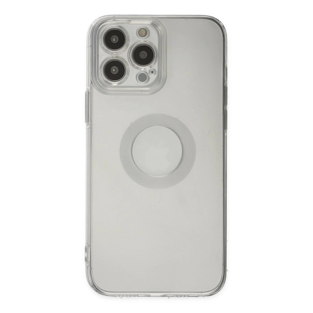 İphone 14 Pro Max Kılıf Santa Lens Silikon - Şeffaf
