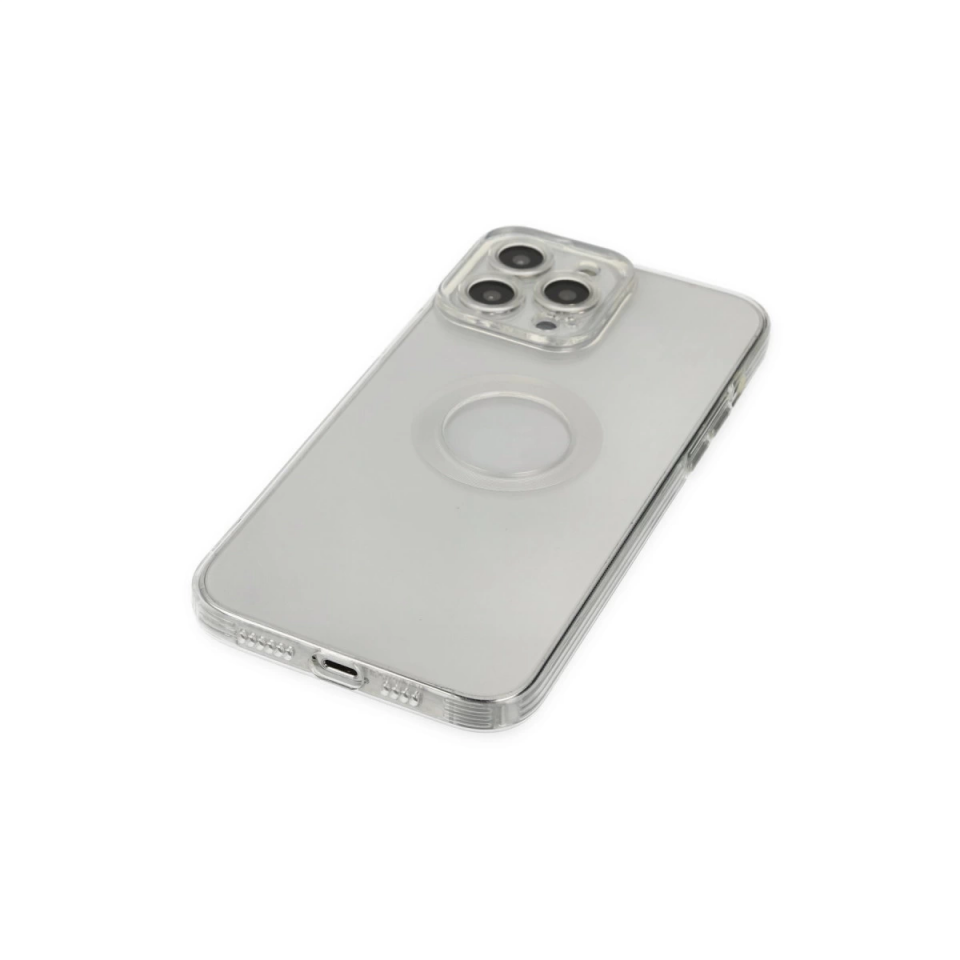 İphone 14 Pro Max Kılıf Santa Lens Silikon - Şeffaf