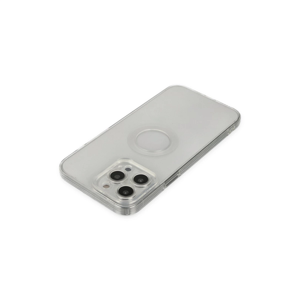 İphone 14 Pro Max Kılıf Santa Lens Silikon - Şeffaf