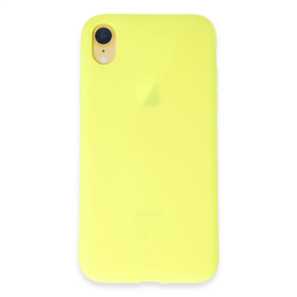 İphone Xr Kılıf First Silikon - Parlak Yeşil