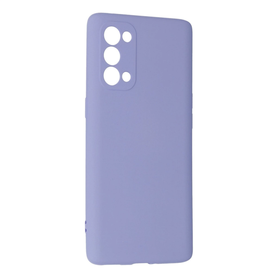 Oppo Reno 5 Pro Kılıf Nano İçi Kadife Silikon - Lila