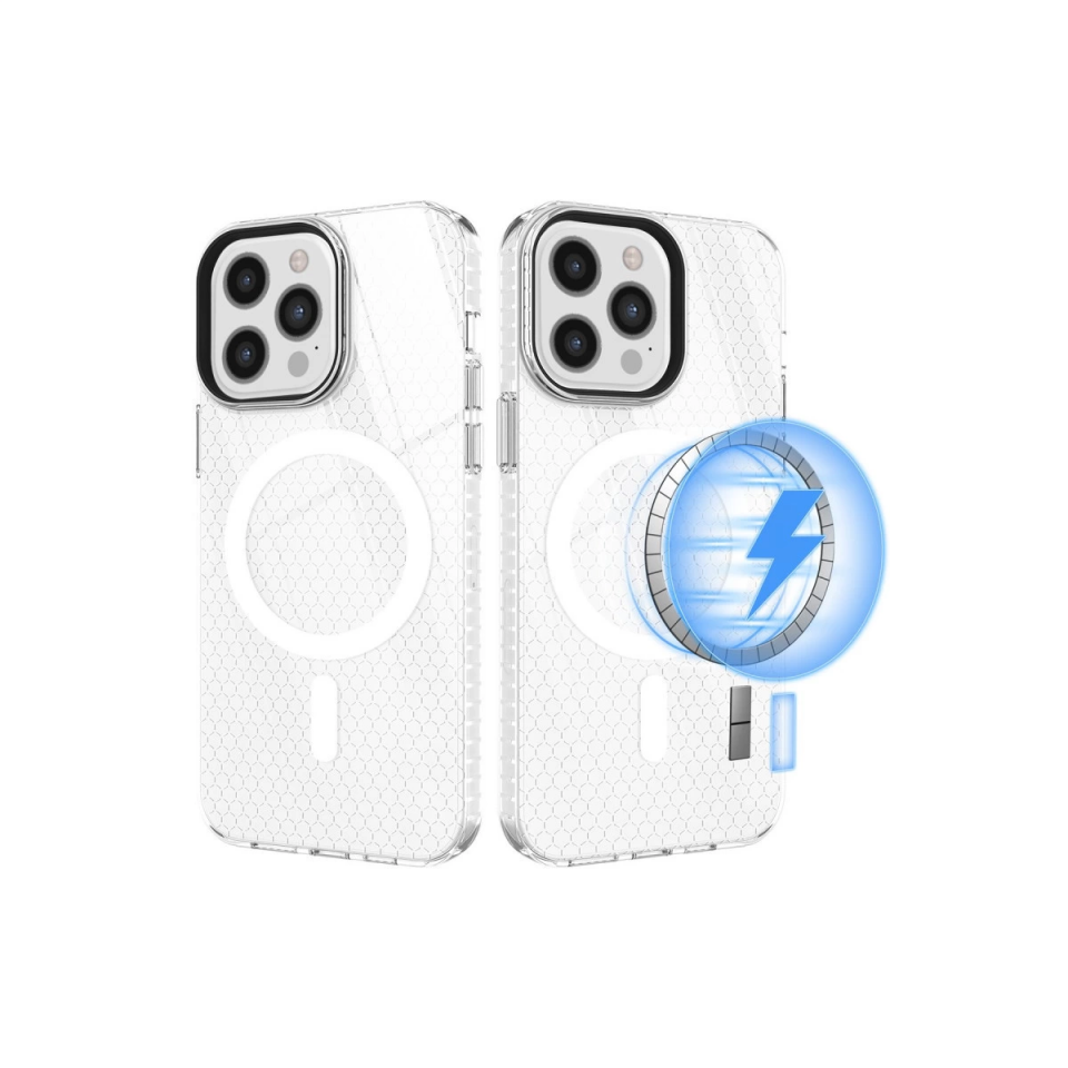 İphone 12 Pro Max Kılıf Beta Magneticsafe Silikon - Şeffaf