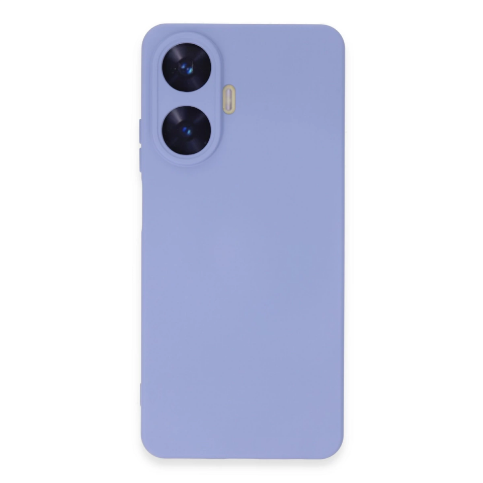 Realme C55 Kılıf Nano İçi Kadife Silikon - Lila