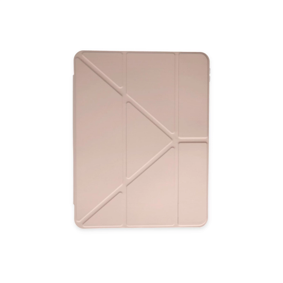 İpad Pro 12.9 (2021) Kılıf Kalemlikli Mars Tablet Kılıfı - Rose Gold