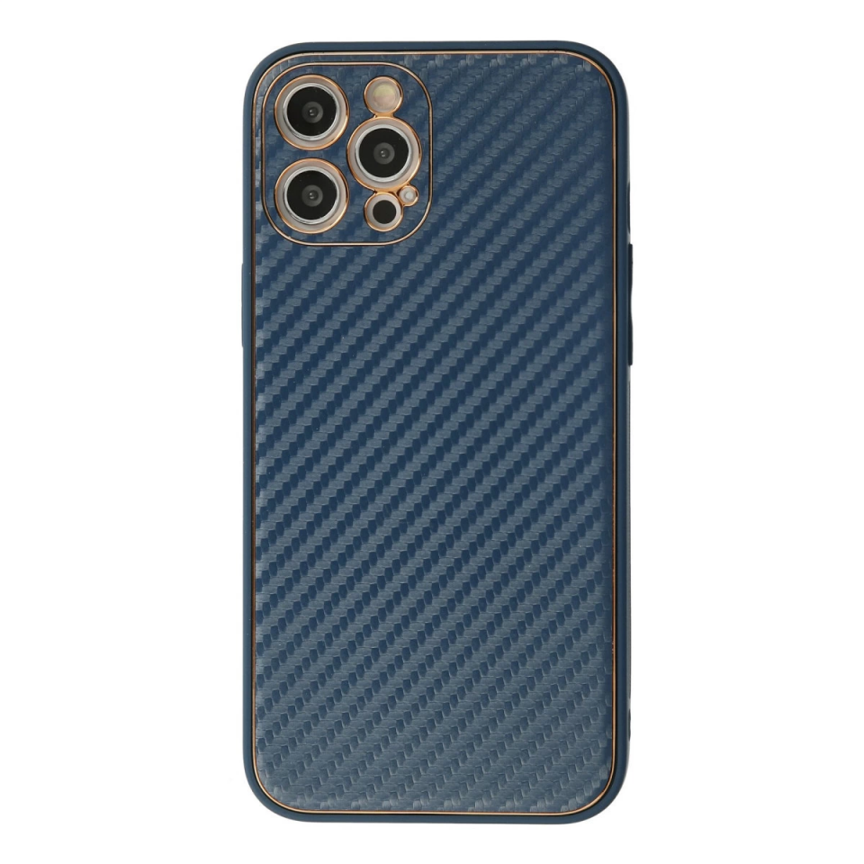 İphone 12 Pro Max Kılıf Coco Karbon Silikon - Mavi