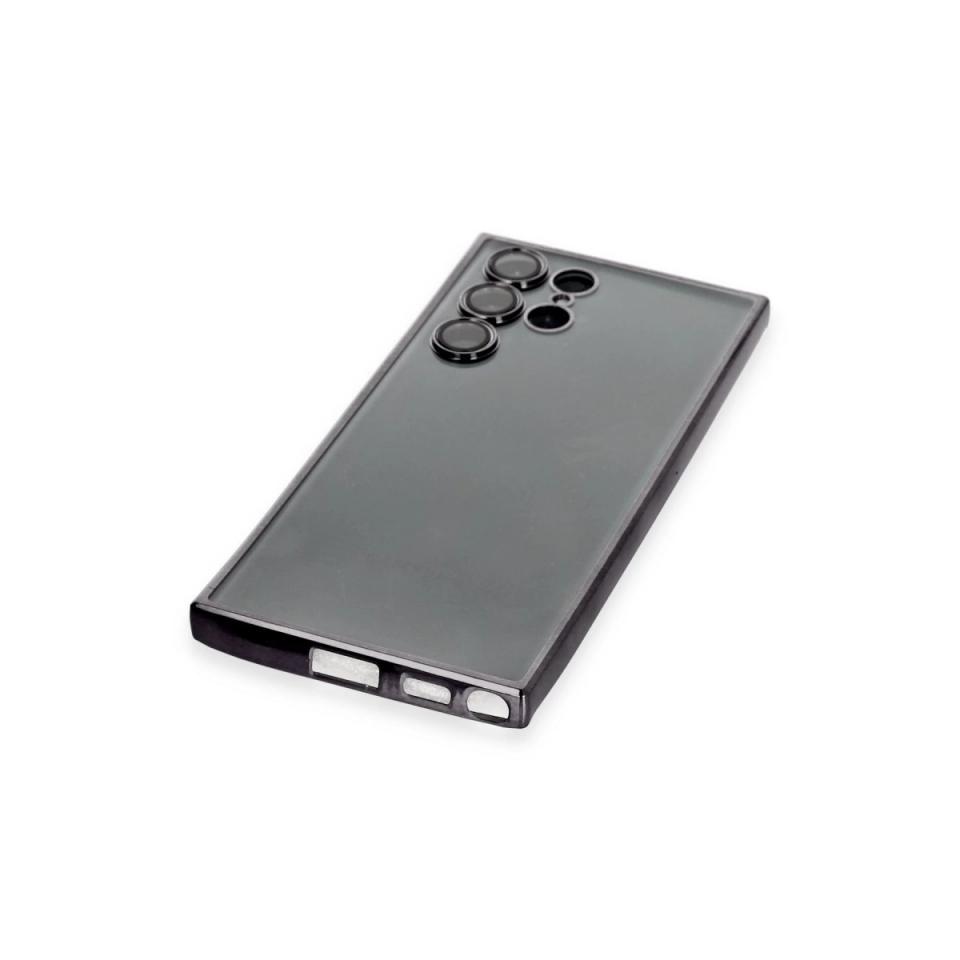 Samsung Galaxy S22 Ultra Kılıf Razer Lensli Silikon - Siyah