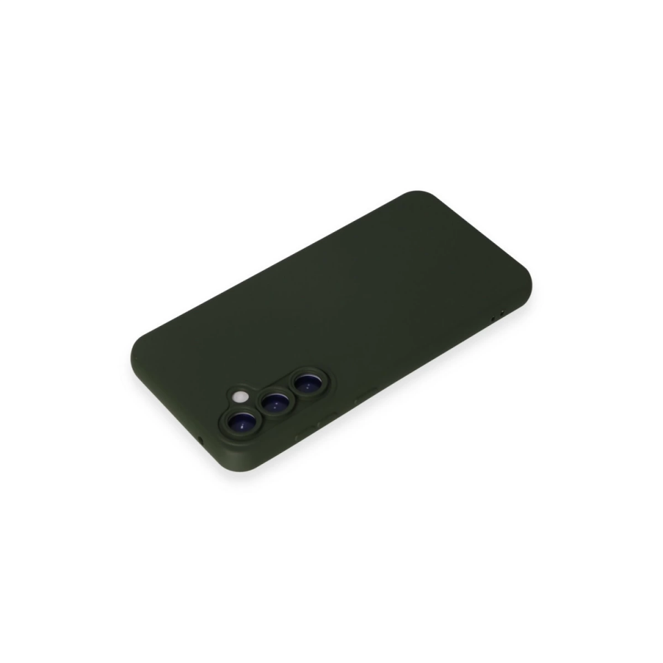 Samsung Galaxy S23 Fe Kılıf Nano İçi Kadife Silikon - Koyu Yeşil