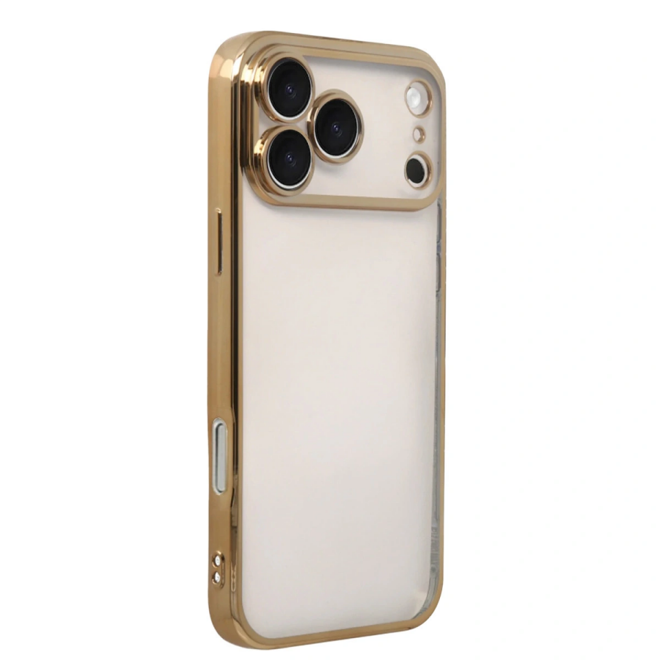 İphone 17 Pro Razer Lensli Silikon - Gold