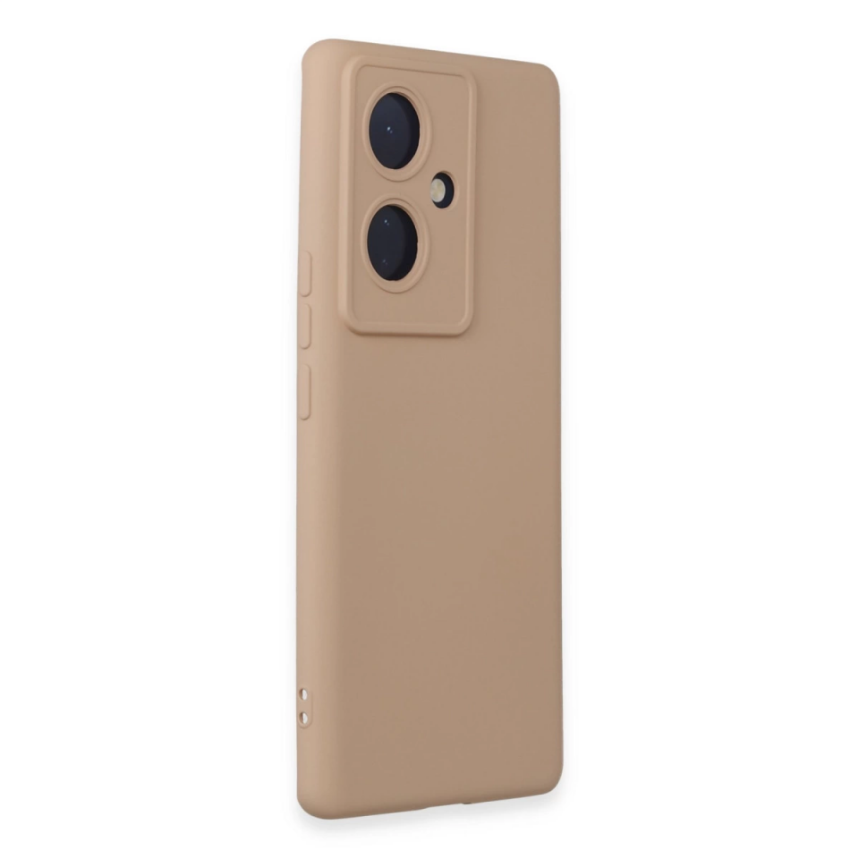 Vivo V29 Lite Kılıf Nano İçi Kadife Silikon - Pudra