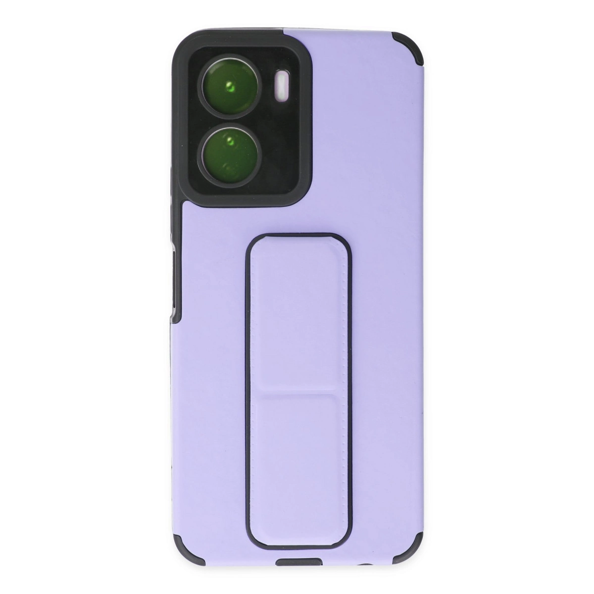 Vivo Y16 Kılıf Mega Standlı Silikon - Lila