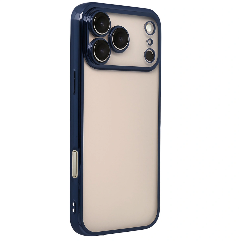 İphone 17 Pro Razer Lensli Silikon - Lacivert