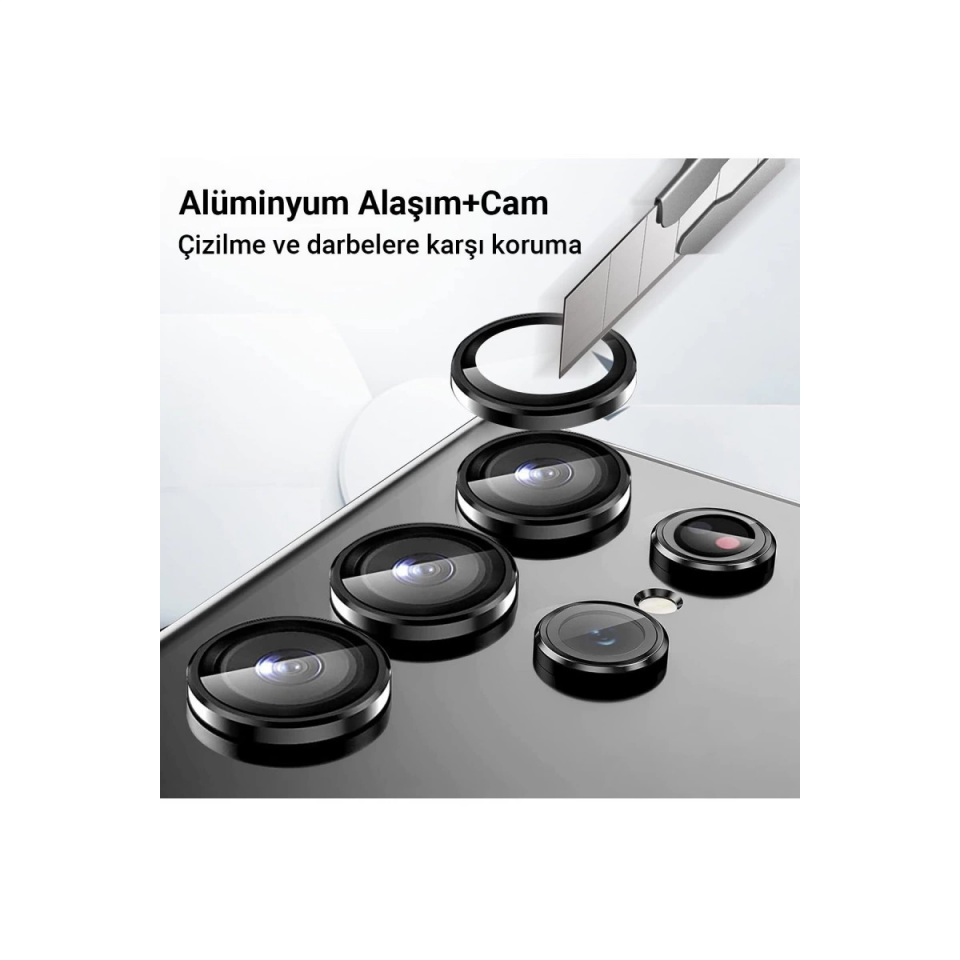 Samsung Galaxy A25 5g Valdez Metal Kamera Lens - Siyah