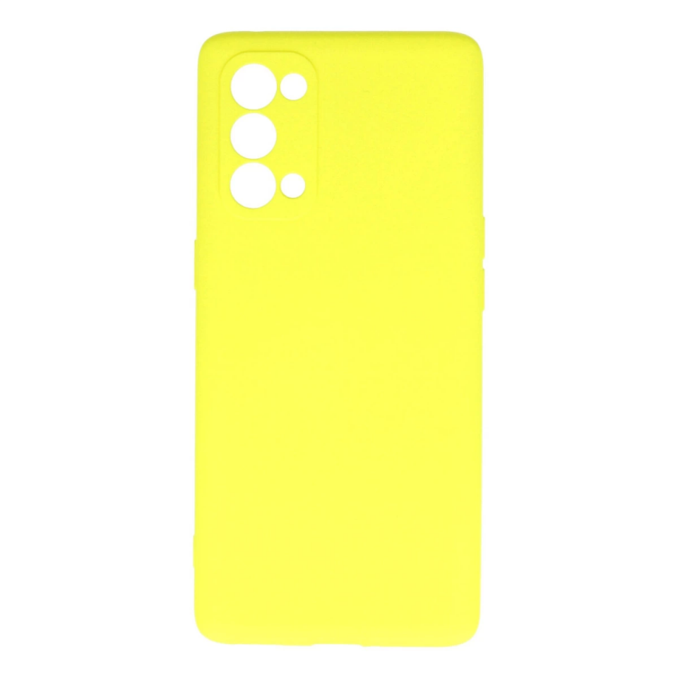 Oppo Reno 5 Pro Kılıf First Silikon - Sarı