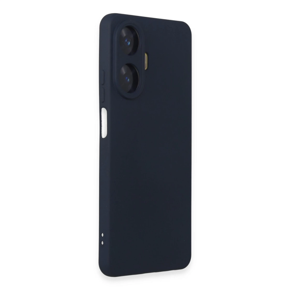 Realme C55 Kılıf Nano İçi Kadife Silikon - Lacivert