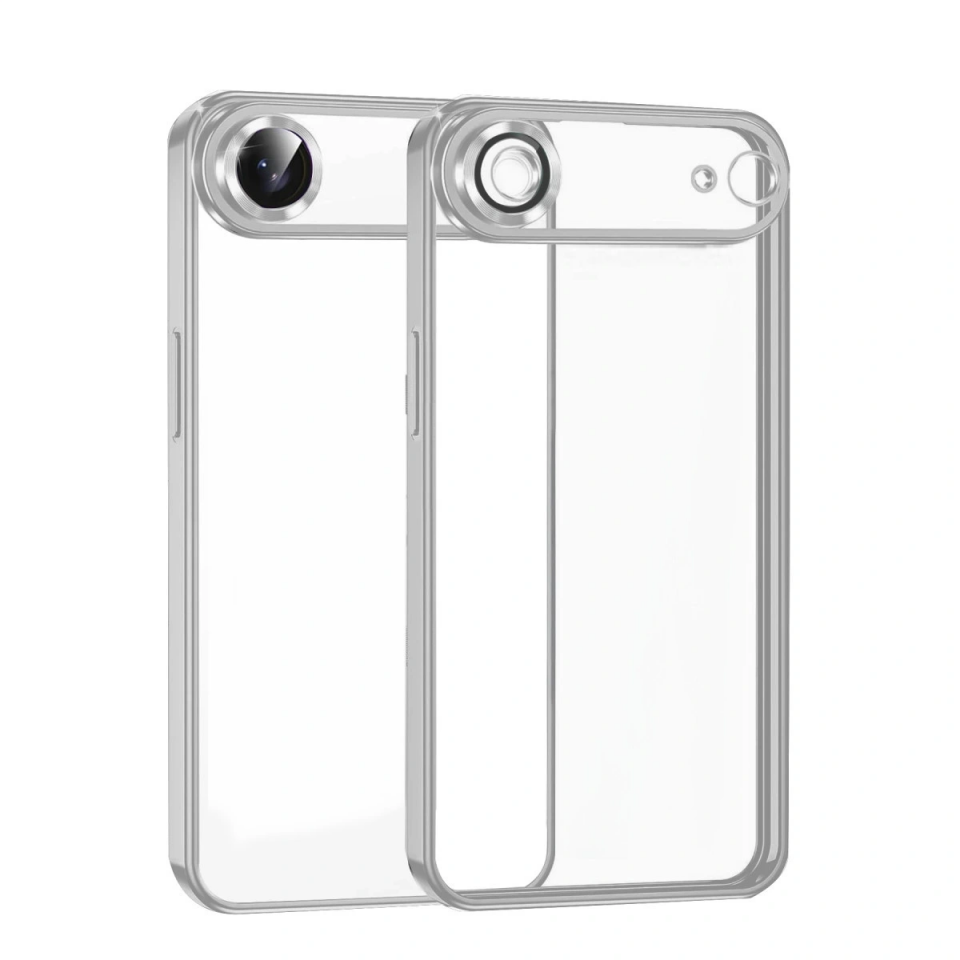 İphone 17 Air Razer Lensli Silikon - Gümüş