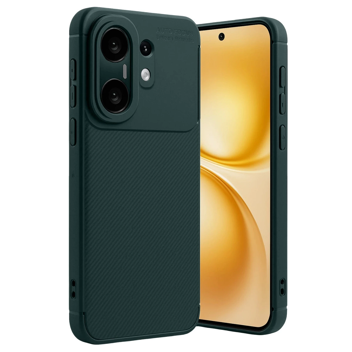 Vivo X200 Fe Auto Focus Karbon Kapak - Koyu Yeşil