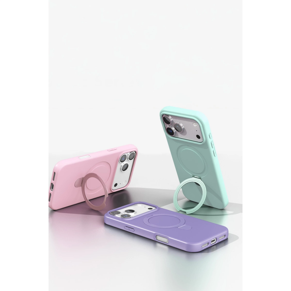 İphone 17 Pro Max Regal Magsafe Standlı Kapak - Lacivert