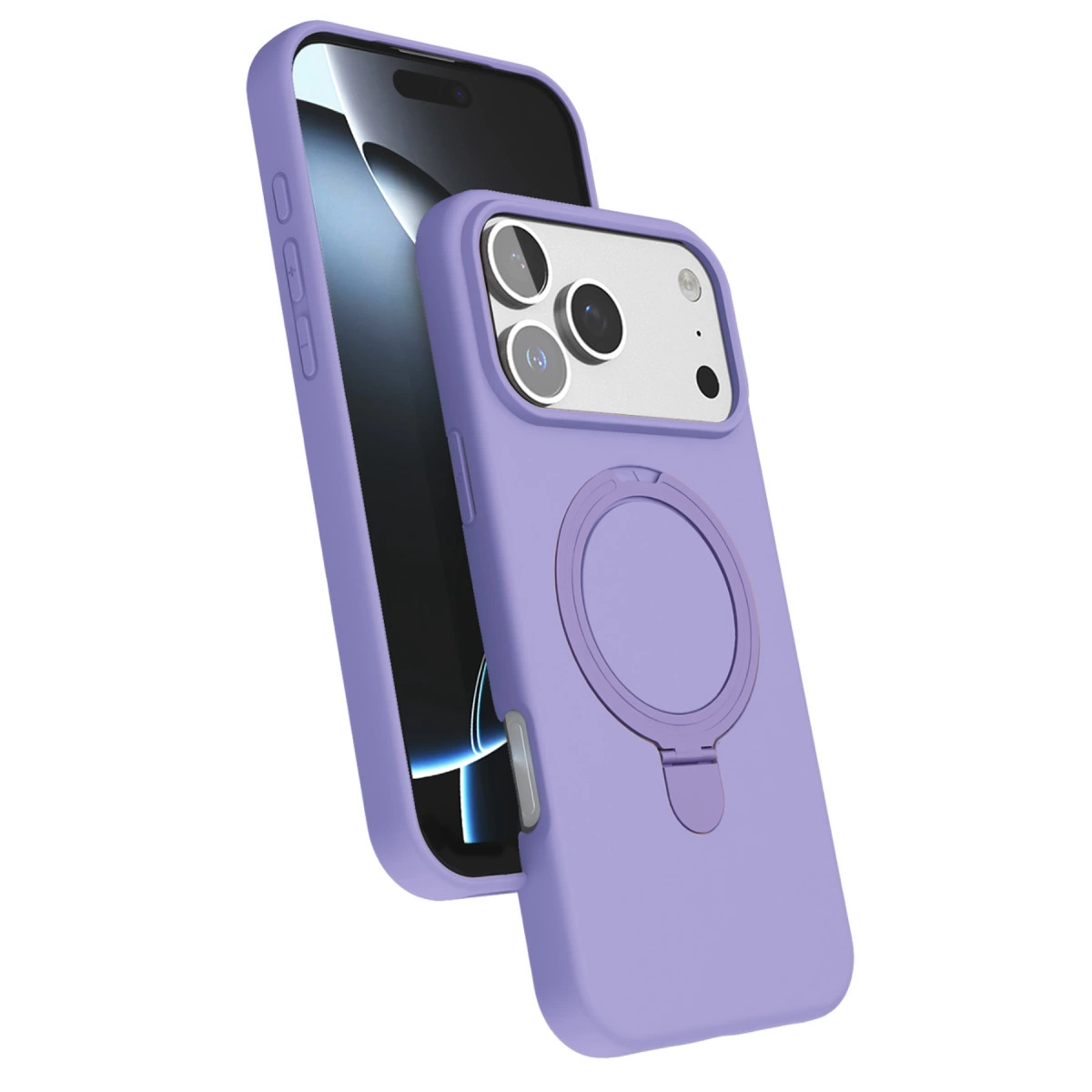 İphone 17 Pro Max Regal Magsafe Standlı Kapak - Lila