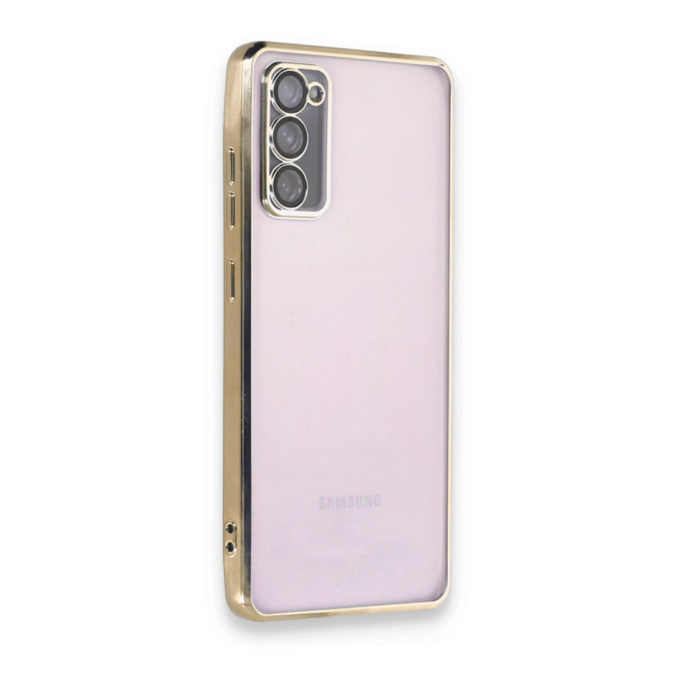 Samsung Galaxy S20 Fe Kılıf Razer Lensli Silikon - Gold