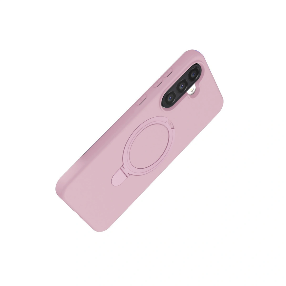 Samsung Galaxy A36 Regal Magsafe Standlı Kapak - Açık Pembe