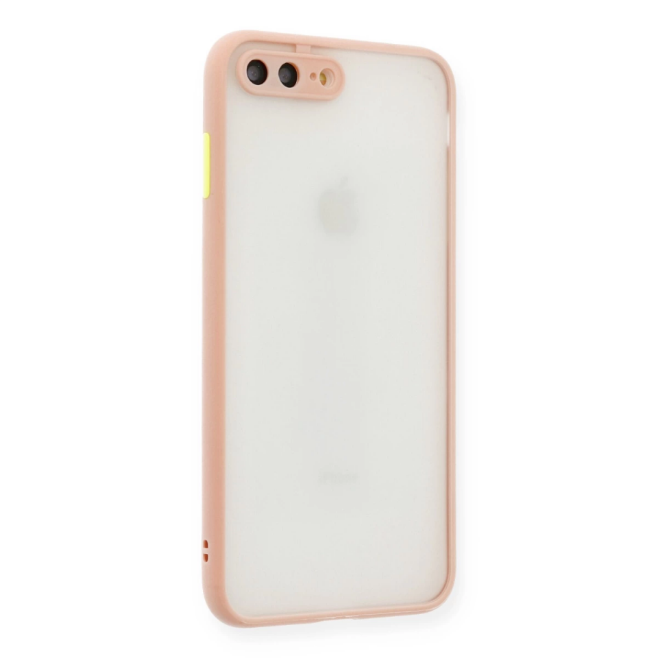 İphone 7 Plus Kılıf Montreal Silikon Kapak - Pembe