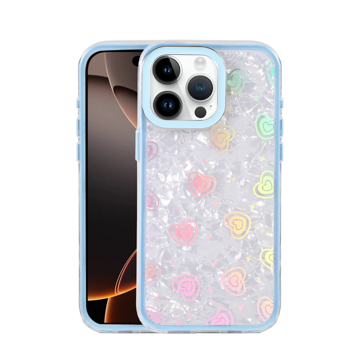 İphone 16 Pro Lumi Desenli Kapak - Mavi