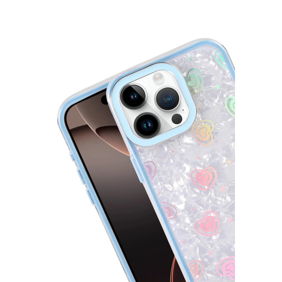 İphone 16 Pro Lumi Desenli Kapak - Mavi