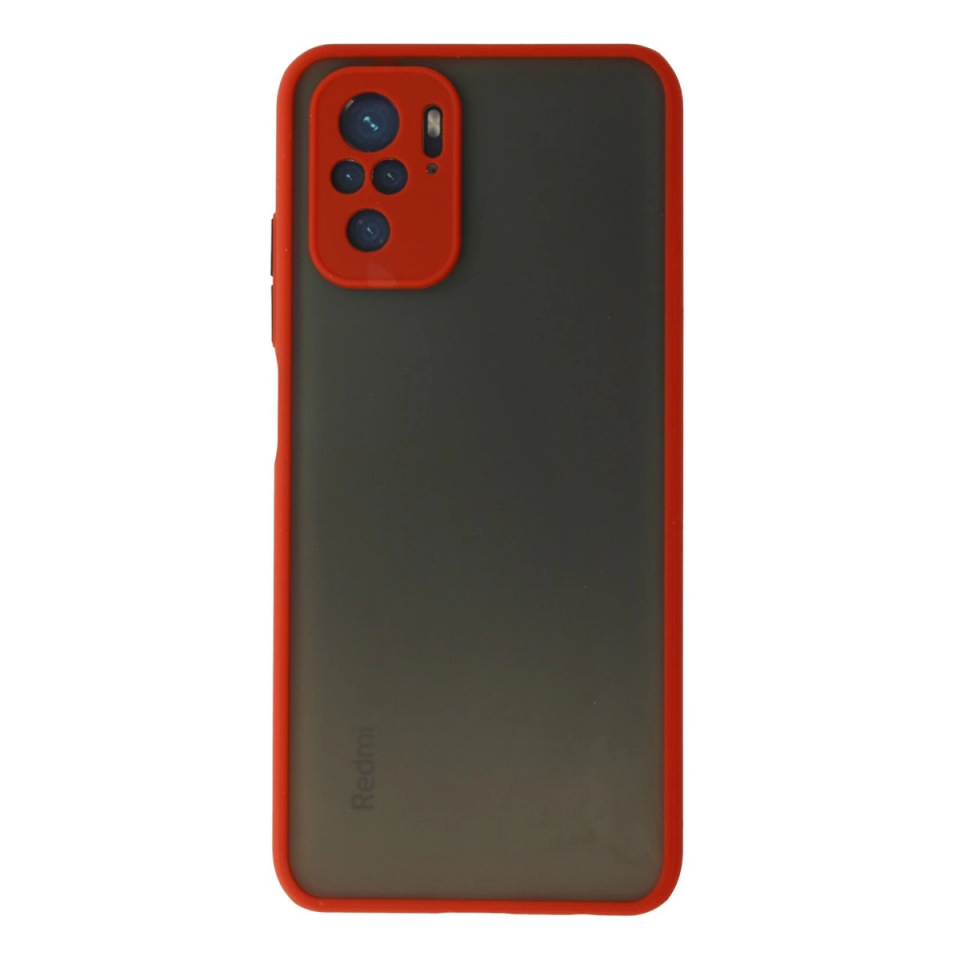 Xiaomi Redmi Note 10 Kılıf Montreal Silikon Kapak - Kırmızı