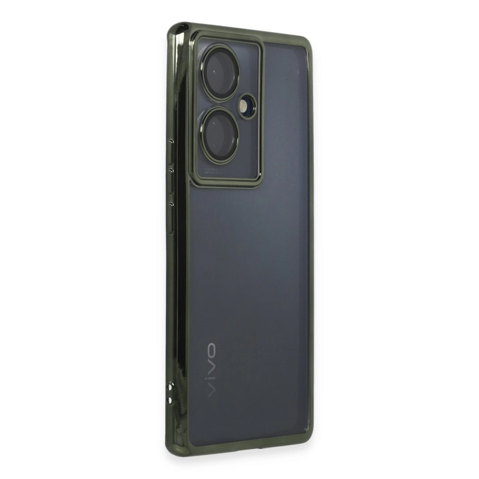 Vivo V29 Lite Kılıf Razer Lensli Silikon - Yeşil
