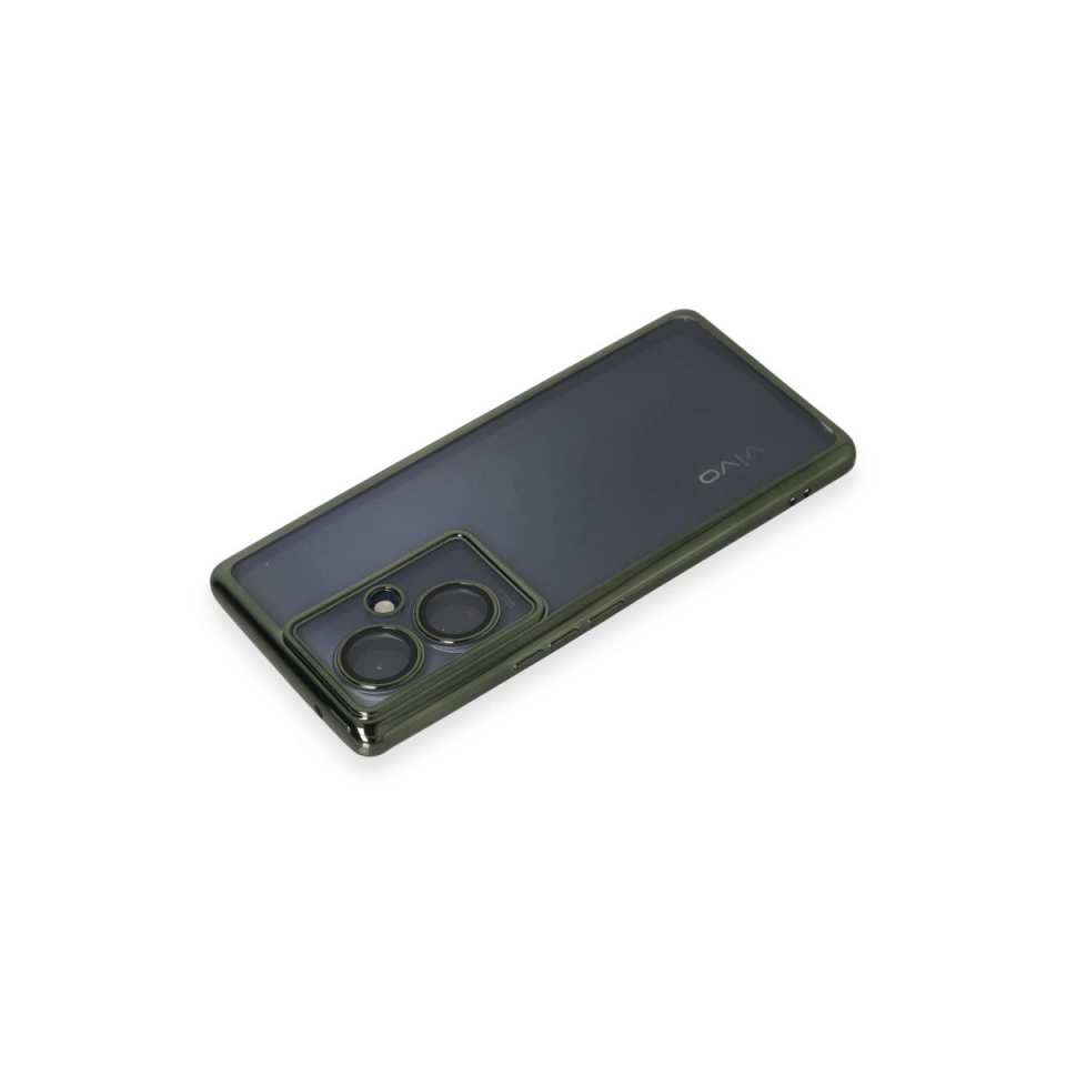 Vivo V29 Lite Kılıf Razer Lensli Silikon - Yeşil