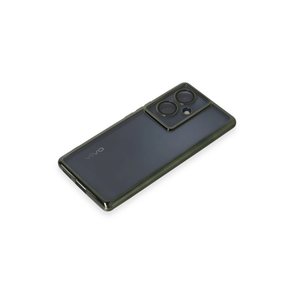 Vivo V29 Lite Kılıf Razer Lensli Silikon - Yeşil