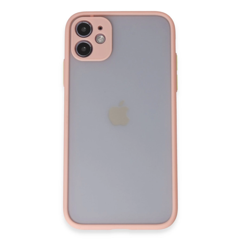 İphone 11 Kılıf Montreal Silikon Kapak - Pembe