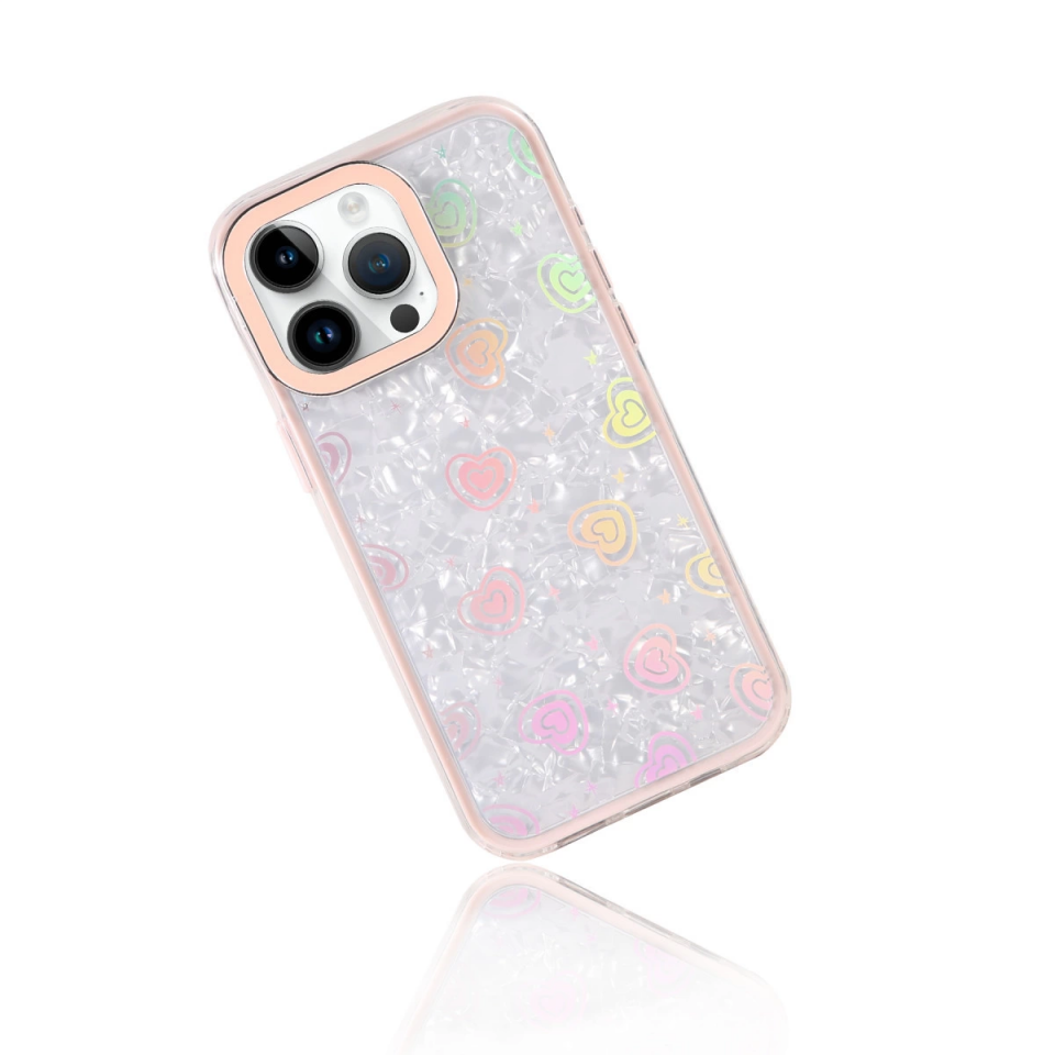 İphone 16 Pro Max Lumi Desenli Kapak - Pembe