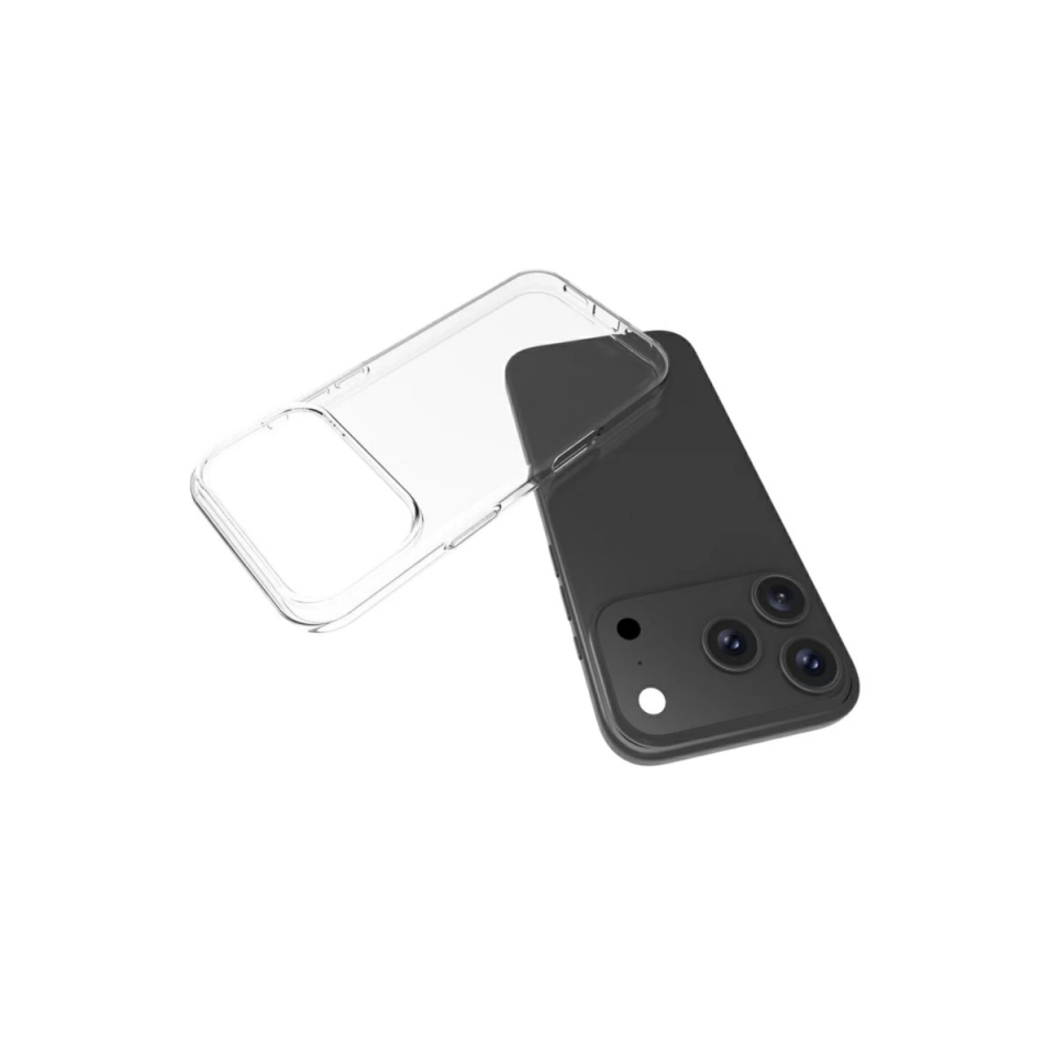 İphone 17 Pro Max Lüx Şeffaf Silikon - Şeffaf
