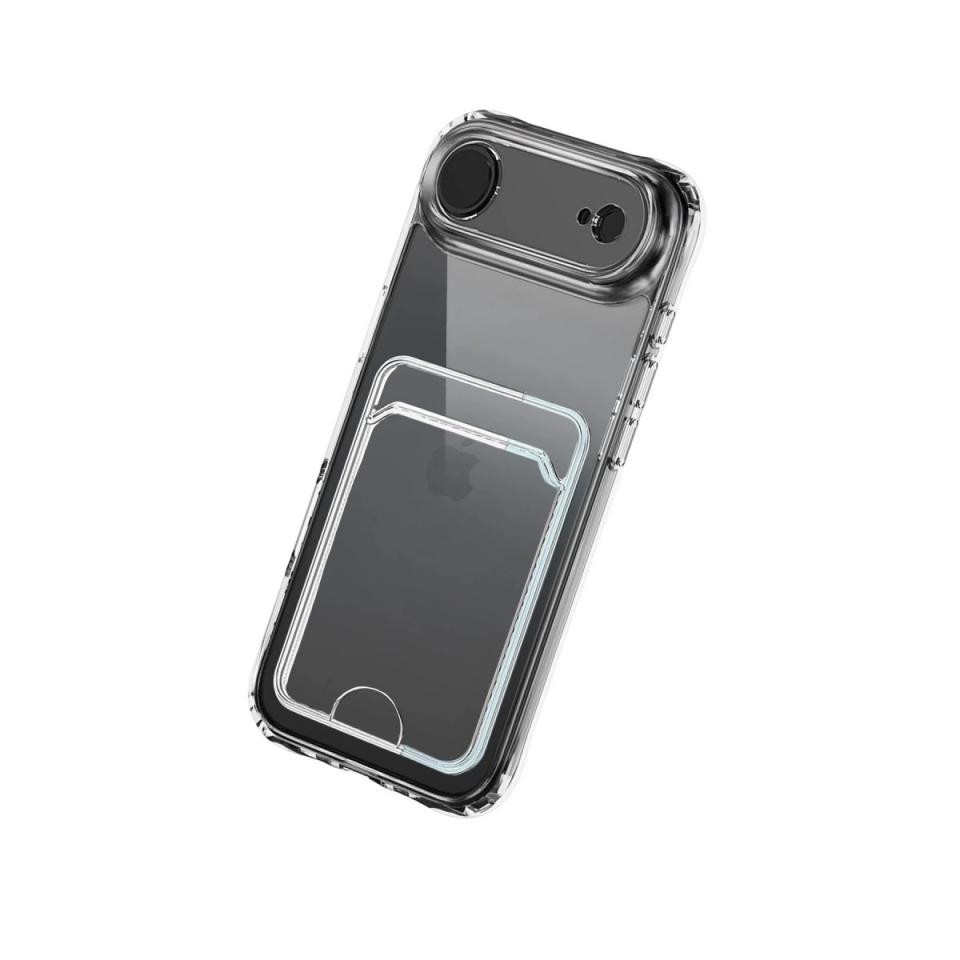 İphone 17 Air Kart Şeffaf Silikon - Şeffaf
