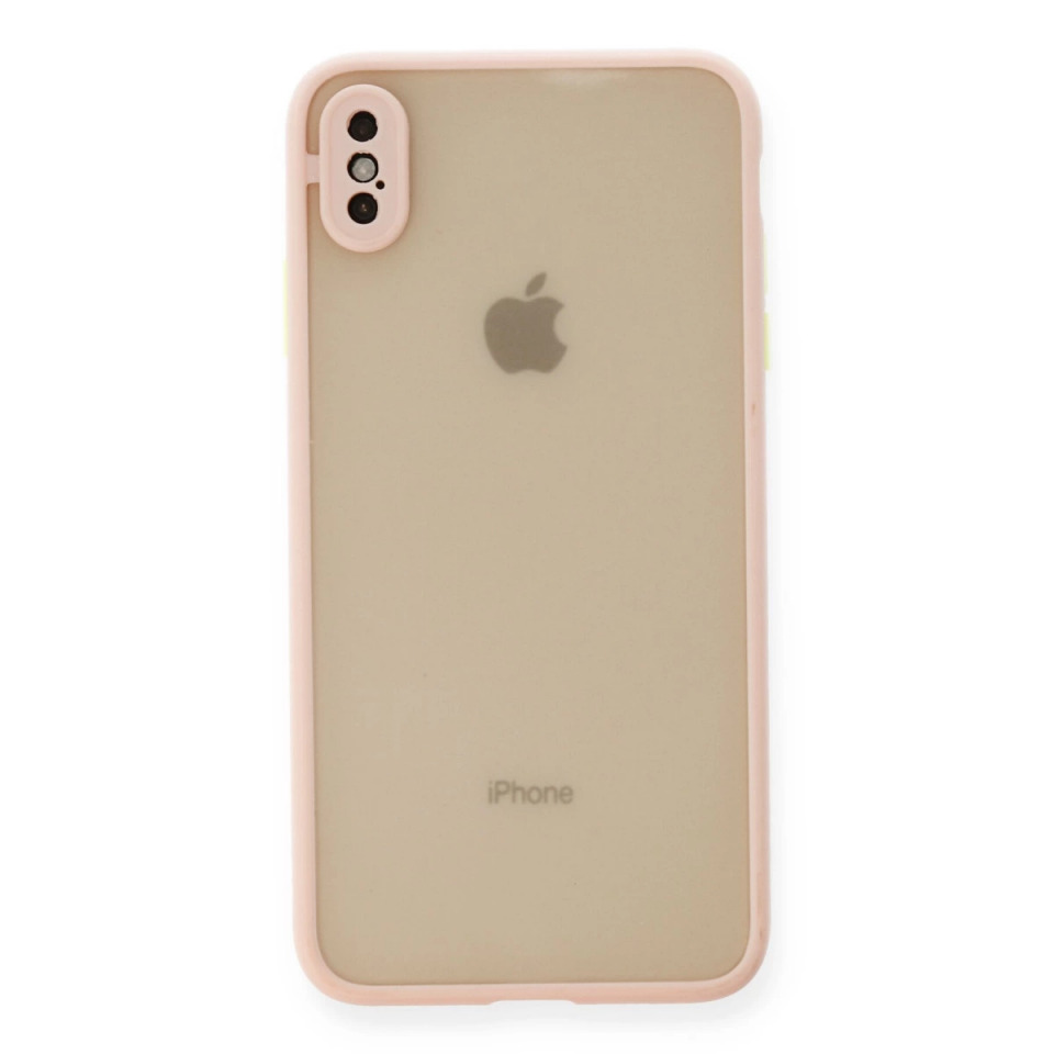 İphone Xs Max Kılıf Montreal Silikon Kapak - Pembe