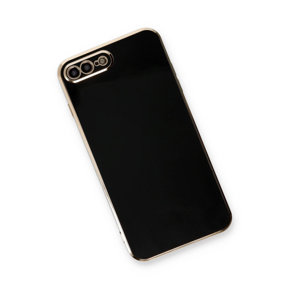 İphone 7 Plus Kılıf Volet Silikon - Siyah