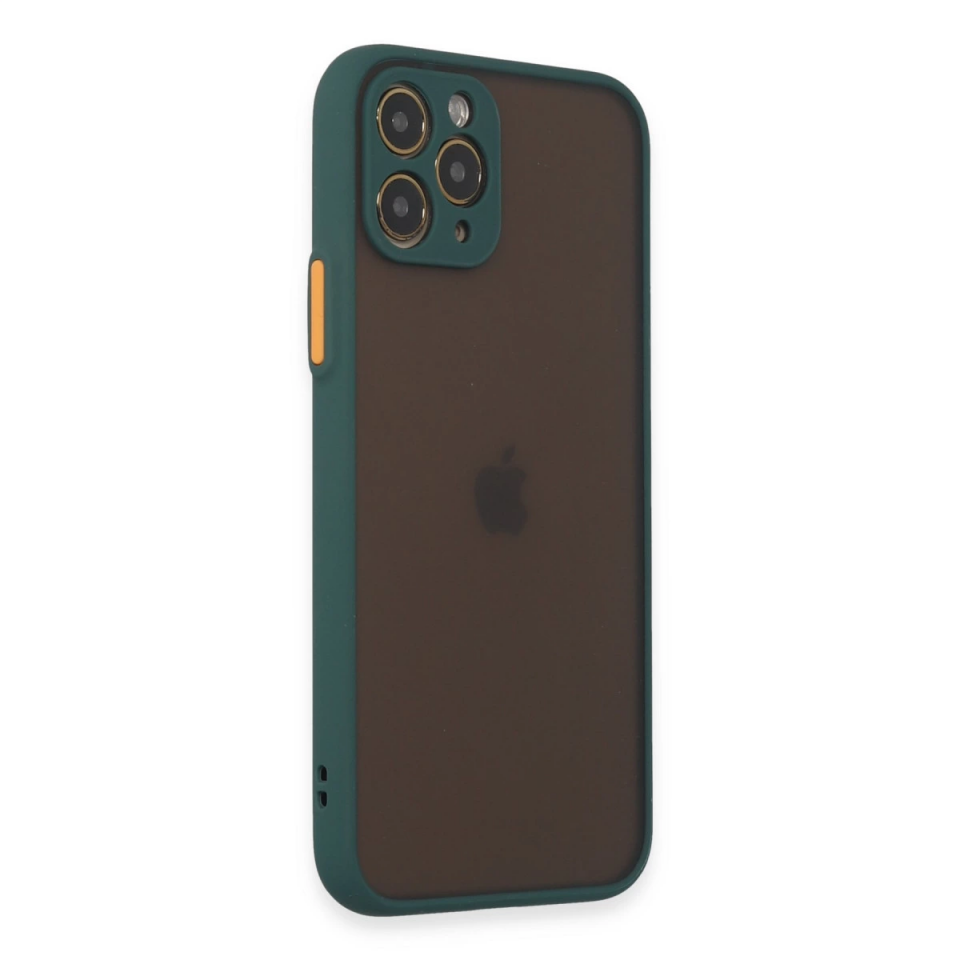 İphone 11 Pro Kılıf Montreal Silikon Kapak - Yeşil