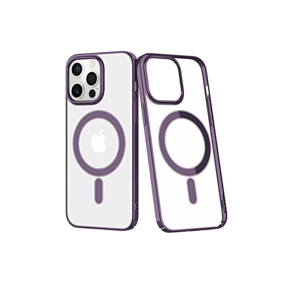 İphone 13 Pro Max Kılıf Element Magneticsafe Sert Kapak - Derin Mor