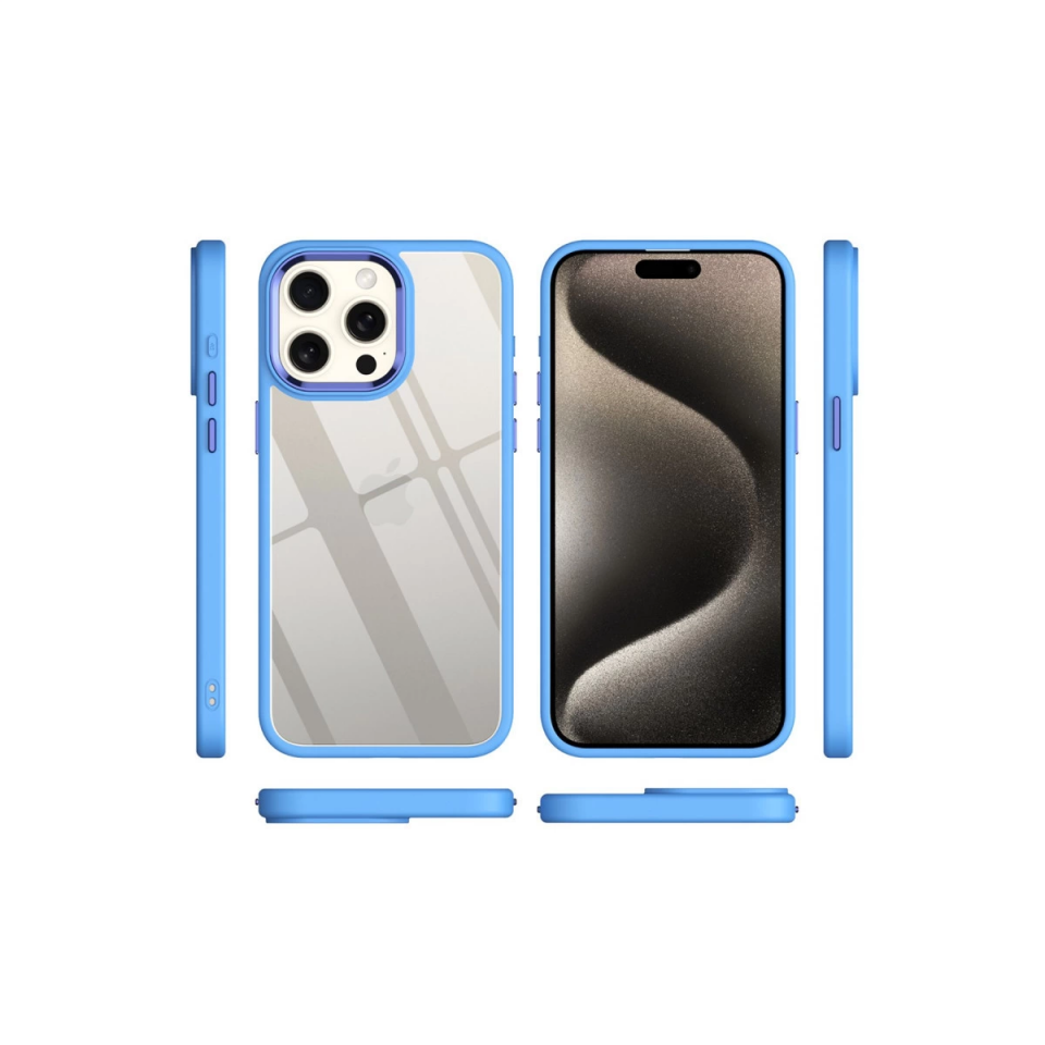 İphone 15 Pro Max Kılıf Power Silikon - Lila